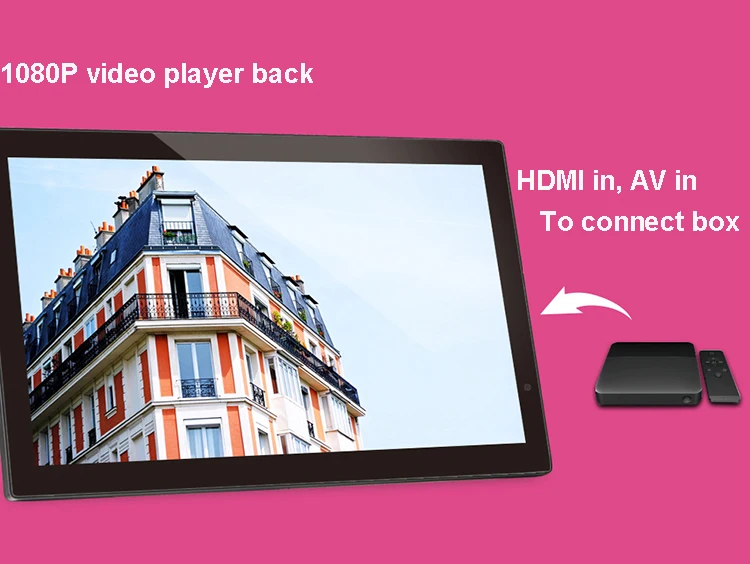 18.5 inch monitor video play back
