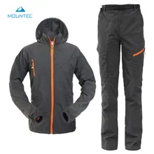MOUNTEC Camping Hiking Clothing Outdoor Sport Hiking Jacket Set Quick Dry Breathable Sportswear Outdoor Sports Suit