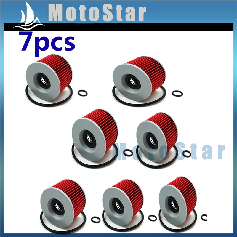 7x Oil Filter For Kawasaki KZ400D Z400 KZ400S KZ550C KZ650B KZ650C