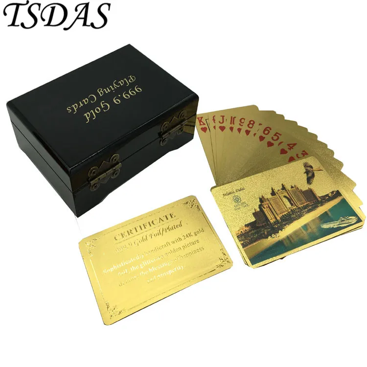 Gold Playing Card Embossed Atlantis Dubai Buildings Dubai EXPO 2020