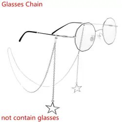 Новая мода женские Penadant цепочки для очков полые Солнцезащитные очки-звездочки для чтения цепочка для очков повязка для глаз держатель