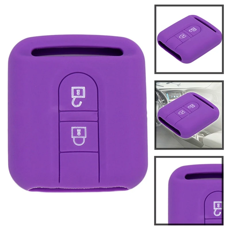 

2 Buttons Remote Car Key Cover Case Fob Silicone For Nissan Qashqai Micra Navara Almera New