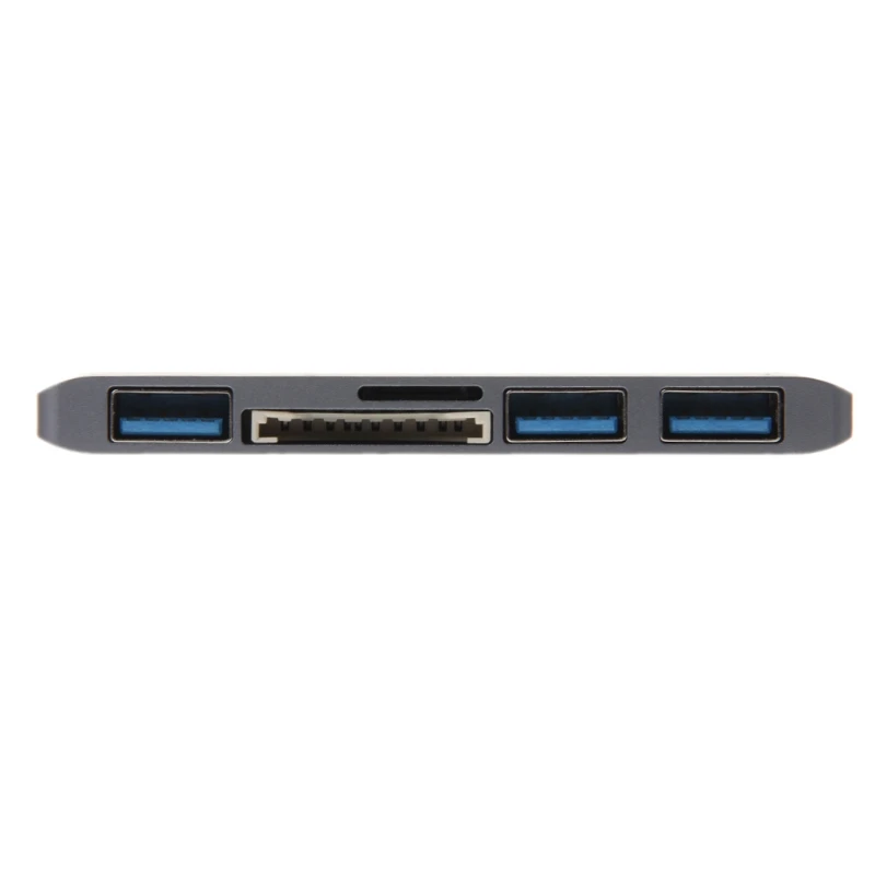 5in1 Тип c USB 3.0 хаб адаптер SD Card Reader для Chromebook MacBook Pro