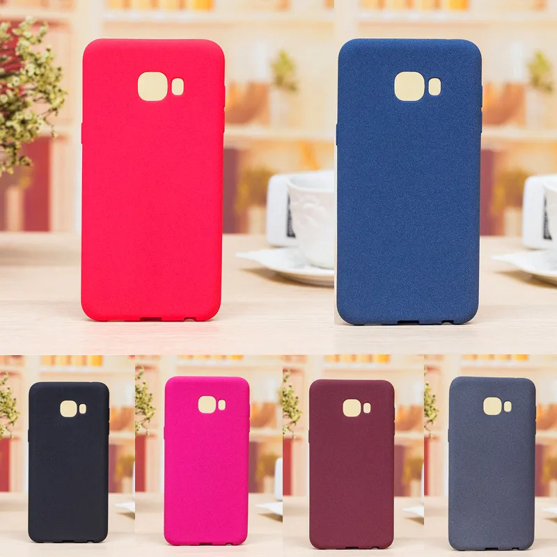 

2Pcs For Samsung A7 2017 A720 Case Colored Plush Matte Silicone TPU Skin Soft Back Cover Case for Samsung Galaxy A7 2017 A7200