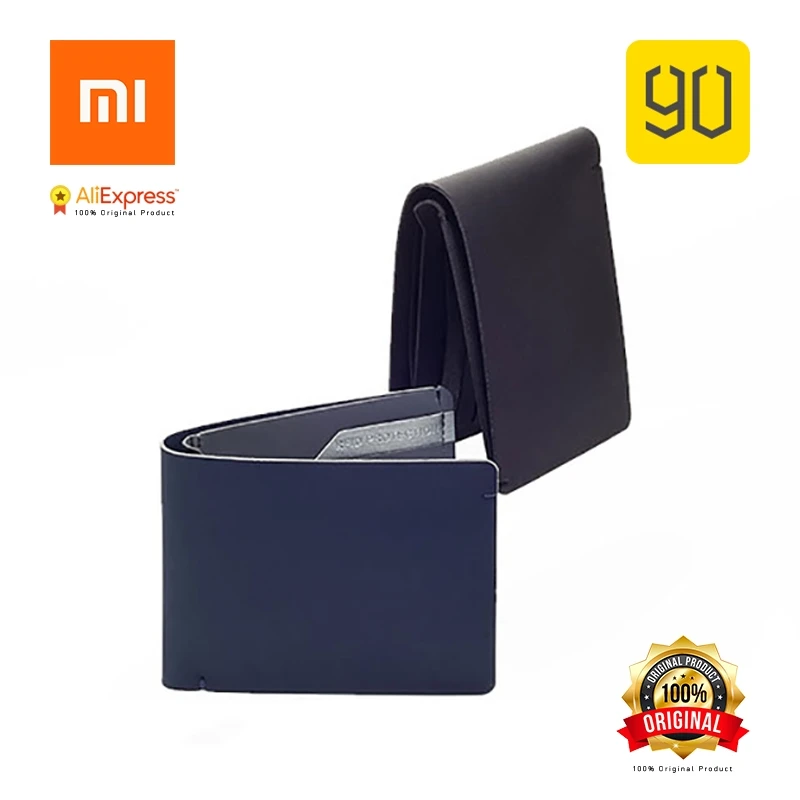 

Xiaomi Original Eco-system 90FUN RFID Blocking Safe Billfold Wallet, Card Coin Holder