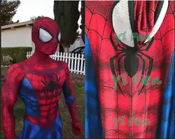 Новейшие человек-паук костюм 3D тени Человек-паук костюм всего тела спандекс лайкра Зентаи костюм супергероя
