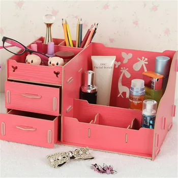 

Desktop Cosmetics Storage Box Wooden Drawer Storage Box Jewelry Dressing Box Skin Care Finishing Box