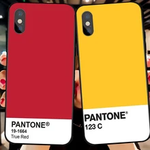 Мягкий силиконовый чехол Caliente Pantone для iPhone X XS Max XR 6 6S 7 8 Plus 5 чехол для samsung s 6 s 7 s8 s9 plus