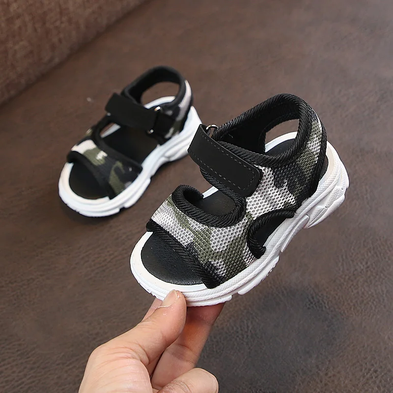 

Children's sandals breathable soft bottom non-slip boys baby beach shoes