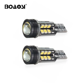 

BOAOSI 2x Car Led W16W T15 2835 SMD Bulbs 12v 24V 921 912 Auto Lamp Backup Reverse Tail Brake Led Light Bulb Projector Lens