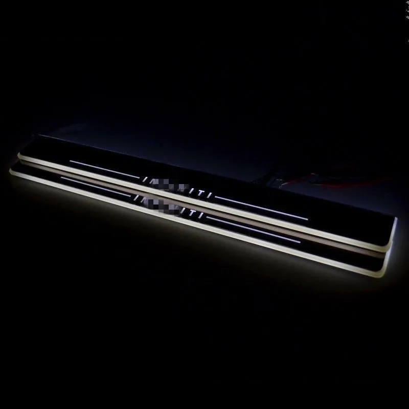 2х классный! Светодиодный светильник с подсветкой, Накладка на порог для Infiniti FX35 FX37 Fx30 FX50 2009-2013 красный/синий/белый