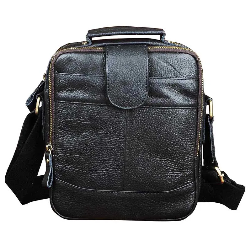 

2019 Real Leather Male Designer Casual Messenger Crossbody Shoulder Strap bag Fashion Male Mochila 9.8" Tablets Tote bags