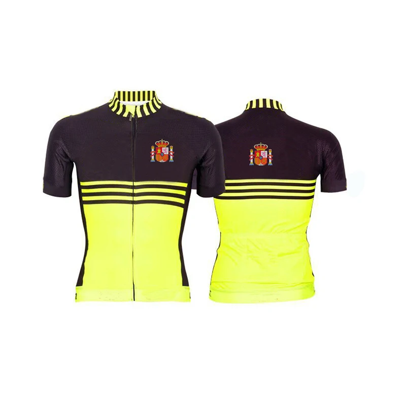Популярные продажи низкая цена Espana горный Джерси Майо для велоспорта Одежда гонщика изделия из полиэстера Материал Задние карманы Италия