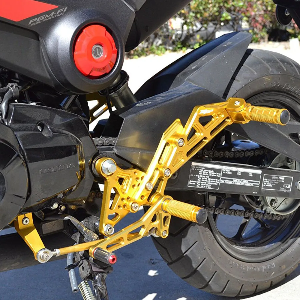 Мотоциклетные аксессуары подножки с ЧПУ регулируемые Задние для Honda gom MSX125 EN 2012 2013