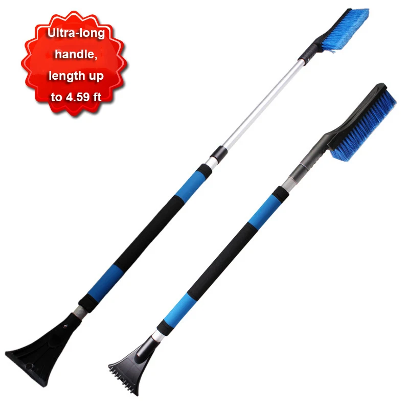 4.59 ft long handle Car Snow Shovel Ice Scraper Retractable Handle Applicable to Car, SUV The