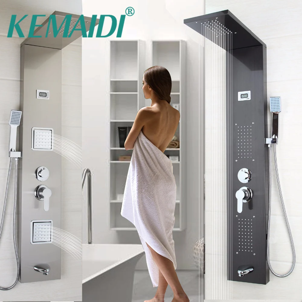 KEMAIDI современный настенный с одной ручкой + Ручная Лейка Носик массажная система