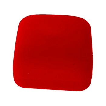 

1 Jewel case box red gift rings earrings jewelry velvet display
