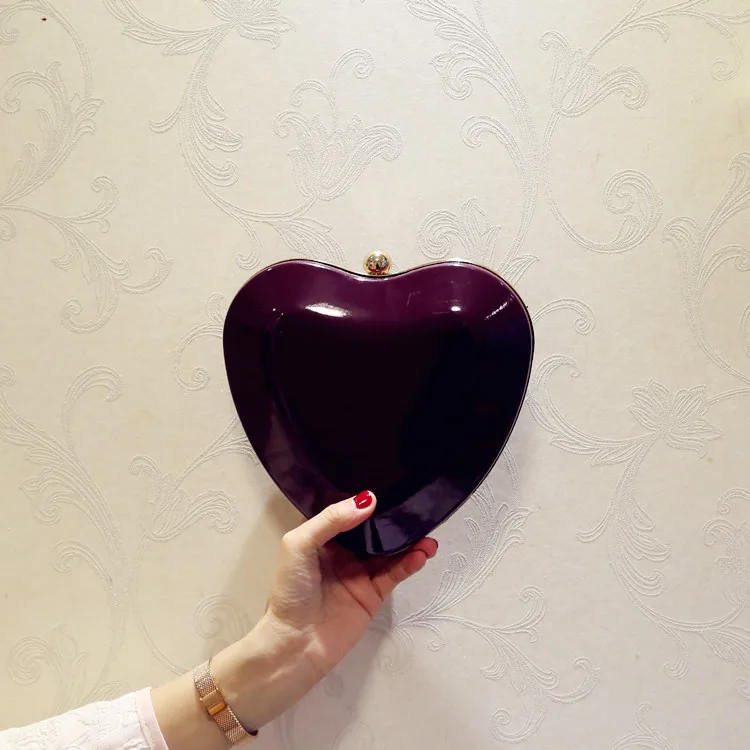 Heart Shaped Red win Брендовые дизайнерские красные бусины в виде сердца, бриллианты, женские вечерние сумки ручной работы, клатчи для свадебной вечеринки, женские сумочки M1348 - Цвет: Heart Shaped Red win