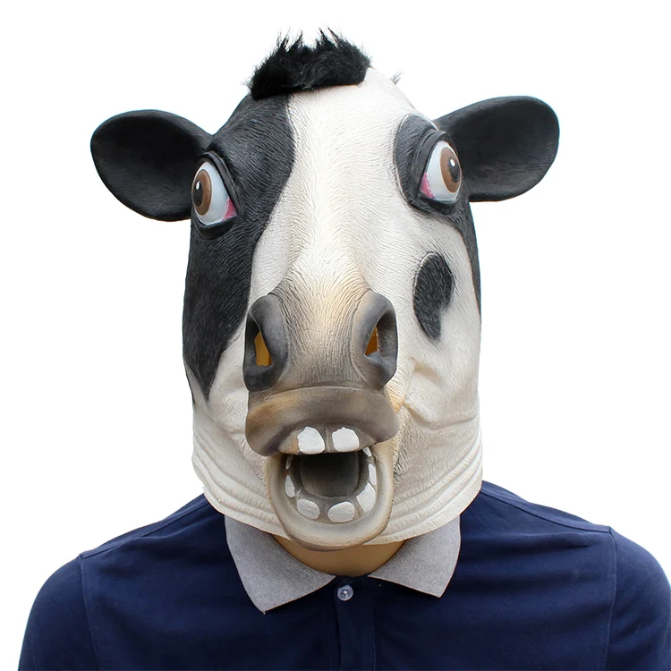 

Halloween Cow Latex Mask Novelty Costume Party Fancy Dress Animal Masks
