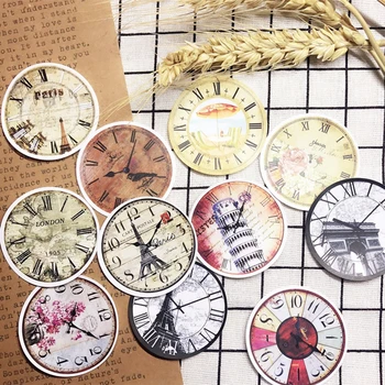 

ZFPARTY 21pc Vintage Clock Cardstock Die Cuts for Scrapbooking Happy Planner/Card Making/Journaling Project