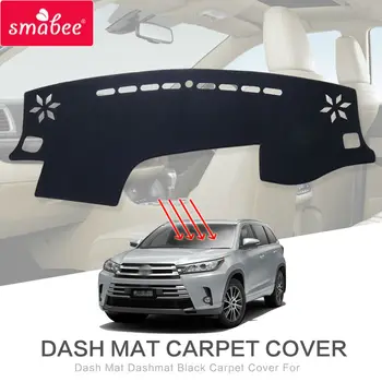 

Dash Mat Dashmat Black Carpet Cover for Toyota kluger 2009-2016 Highlander Non-Slip Dashboard Pad Car Protective Mat Accessories