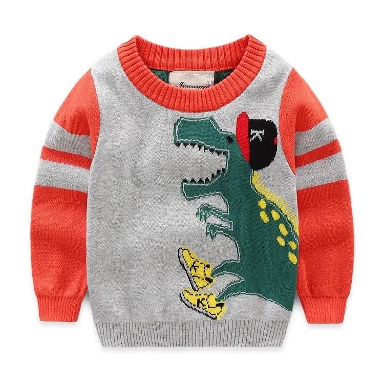 JCHAO-KIDS-winter-boys-girl-sweater-Cotton-Cartoon-Dinosaur-warm-Wool ...