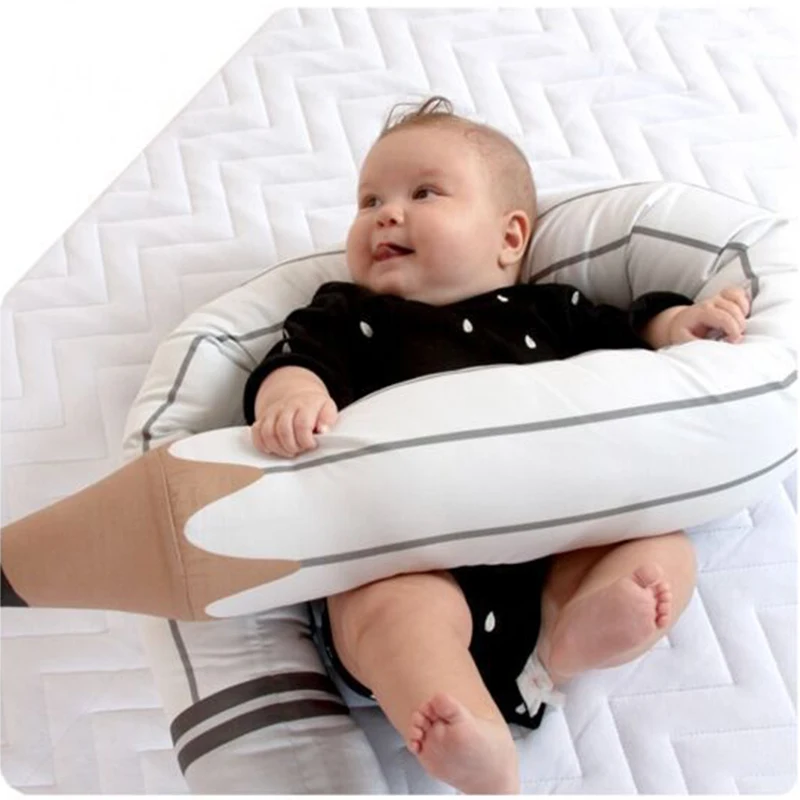 

Baby Bed Bumper Baby Newborn Play Toys Pencil Shaped Children Pillow Cushion Toddler Room Decor Crib Protector Cot Bumper Baby