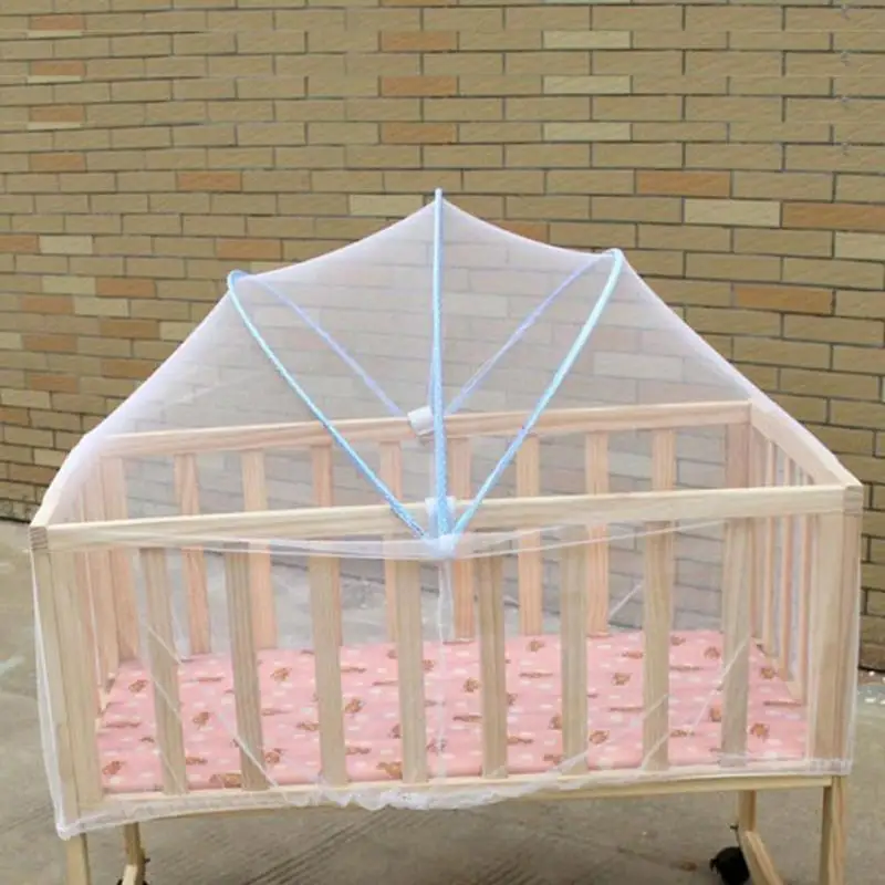 Baby Bed Crib Folding Arched Yurt Crib Mosquito Netting Mosquito Net Pushchair Curtain Full Cover Infants Baby Bedding Crib