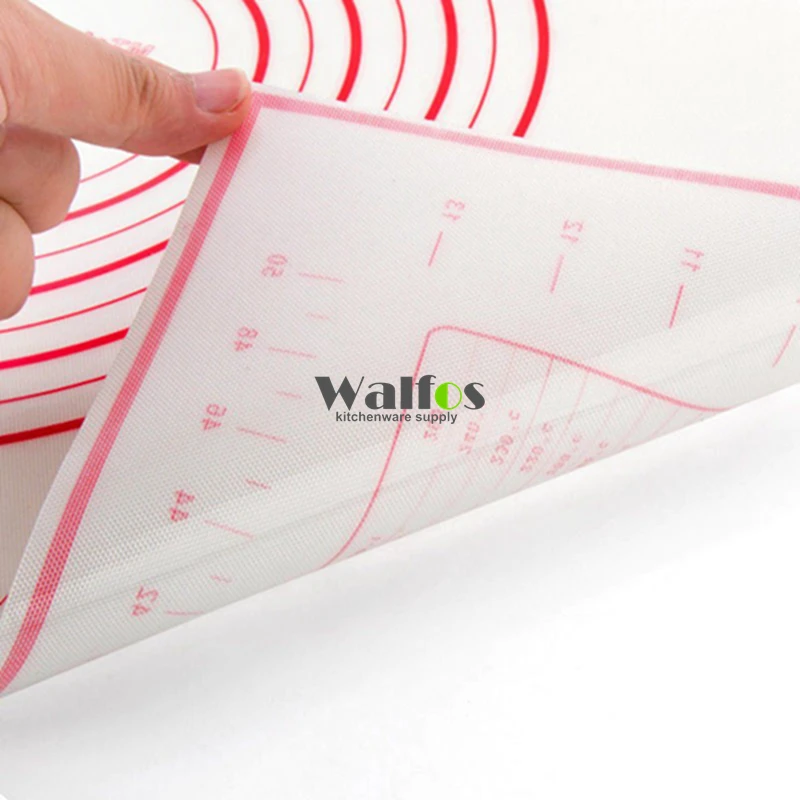 40 60cm Large Size Silicone Baking Mat Attach Scale Kneading Dough Mat Non Stick Silicone