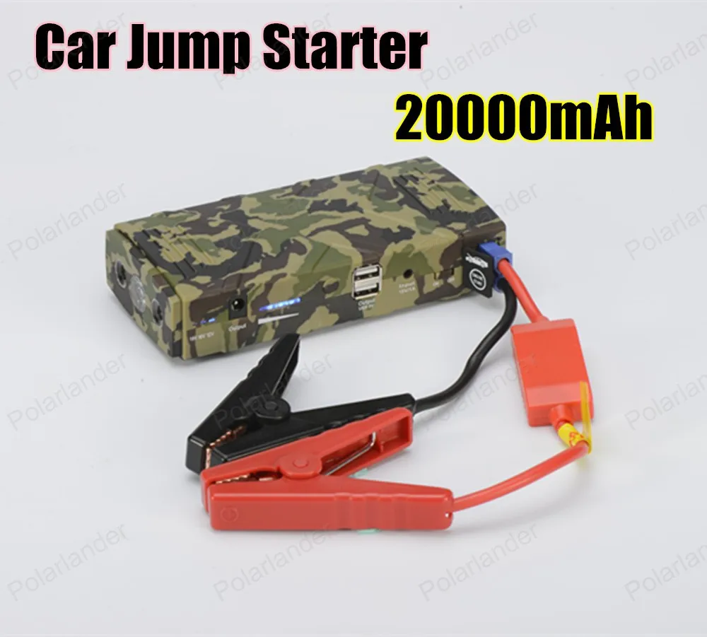 

portable car jump starter multi function diesel power bank bateria battery 12V 20000mAh peak car charger auto start booster