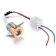 MINI Ressessed in LED Downlight 1W 3W 220V 230V LED Spot light White/Black/Gold/Silver body White/Warm/Cold white LED Down light