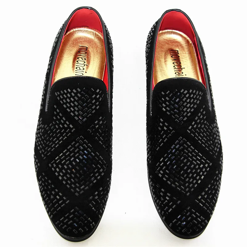 Movechain бренд Мужская мода замша кожа лёгкие кожаные туфли типа мокасин мужская повседневная обувь Стразы Вышивка мокасины из ткани Оксфорд обувь мужская обувь для вождения на плоской подошве