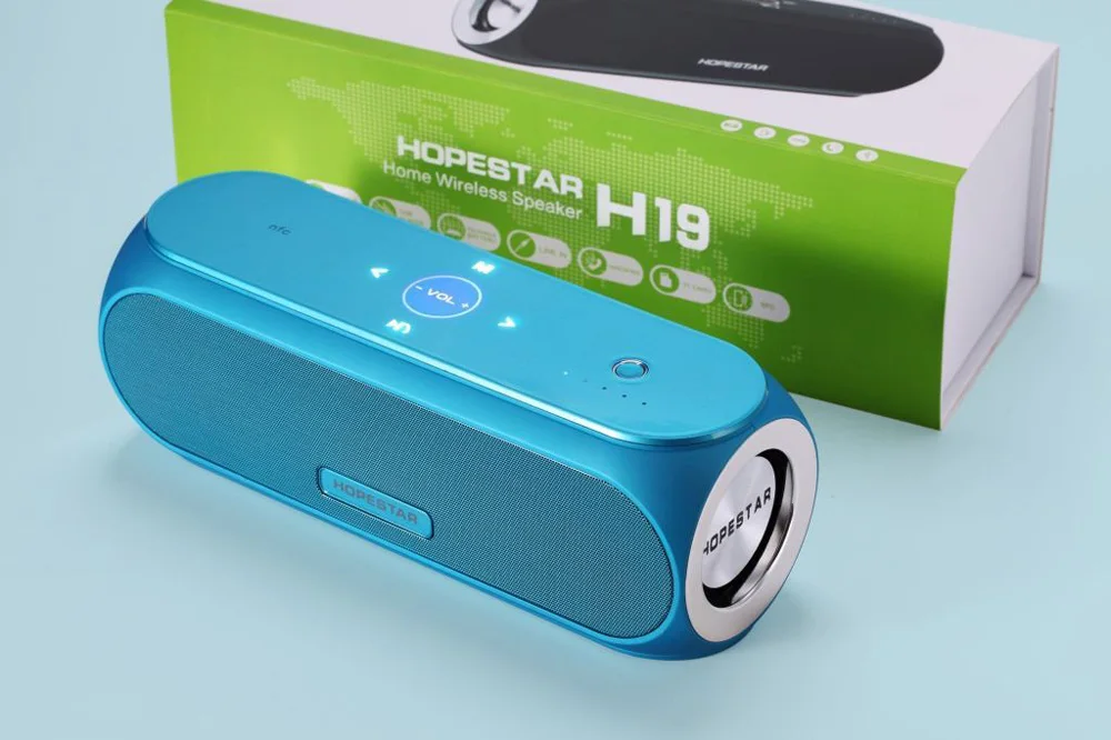 WPAIER HOPESTAR H19 Беспроводная Bluetooth колонка с сенсорным управлением портативная наружная NFC Bluetooth мини-Колонка Шокирующая наивысшего качества