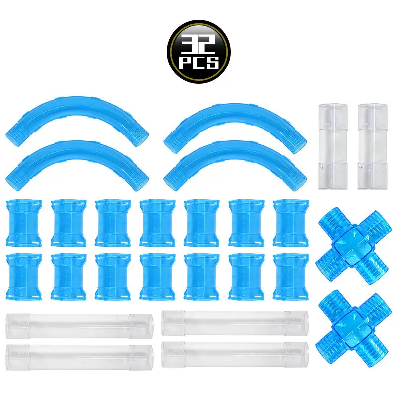 

DIY Magic Building Tube Model Toy Racing Speed Pipes Set Flexible Assembly Track Pipe For Children Kids Gifts