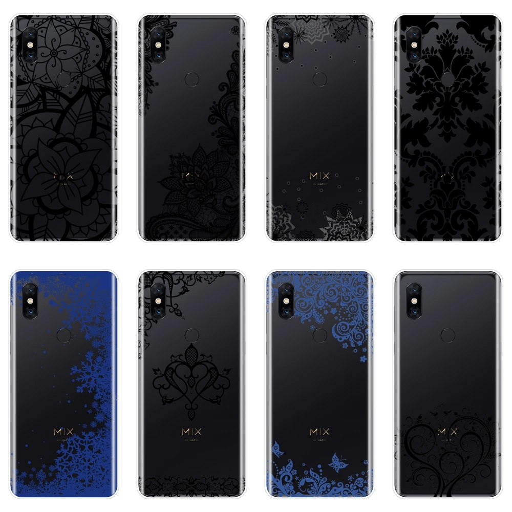 Мягкий силиконовый чехол для телефона Xiaomi Mi Note 1 2 3 Эстетическая кружевная