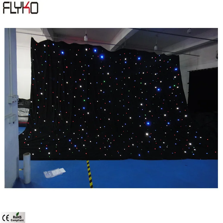 

led starry sky lighting wedding backdrop rgbw 5x6m DMX function for stage covers