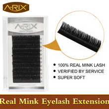 Смешанная Длина 1 шт./лот Rave проверенные Аутентичные ресницы из меха норки для наращивания мягкое естественное индивидуальное ресницы