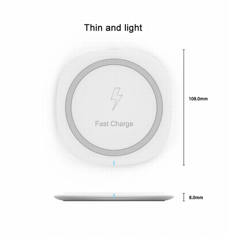 Ascromy 10W QI Wireless Charger Charging Pad for iPhone 8 Plus X 10 iPhone8 Samsung Glaxy S8 Note 8 5 S7 edge S6 Fast Charger qi (16)