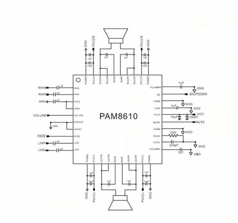 1 шт. GREAT IT PAM8610 2x15 Вт Плата усилителя цифровой двухканальный стерео усилитель мощности доска миниатюрная