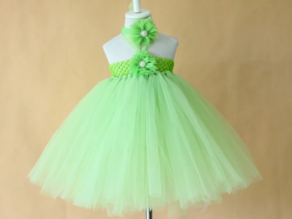 2015 kids green tutu dress for evening banquets formal dress girls