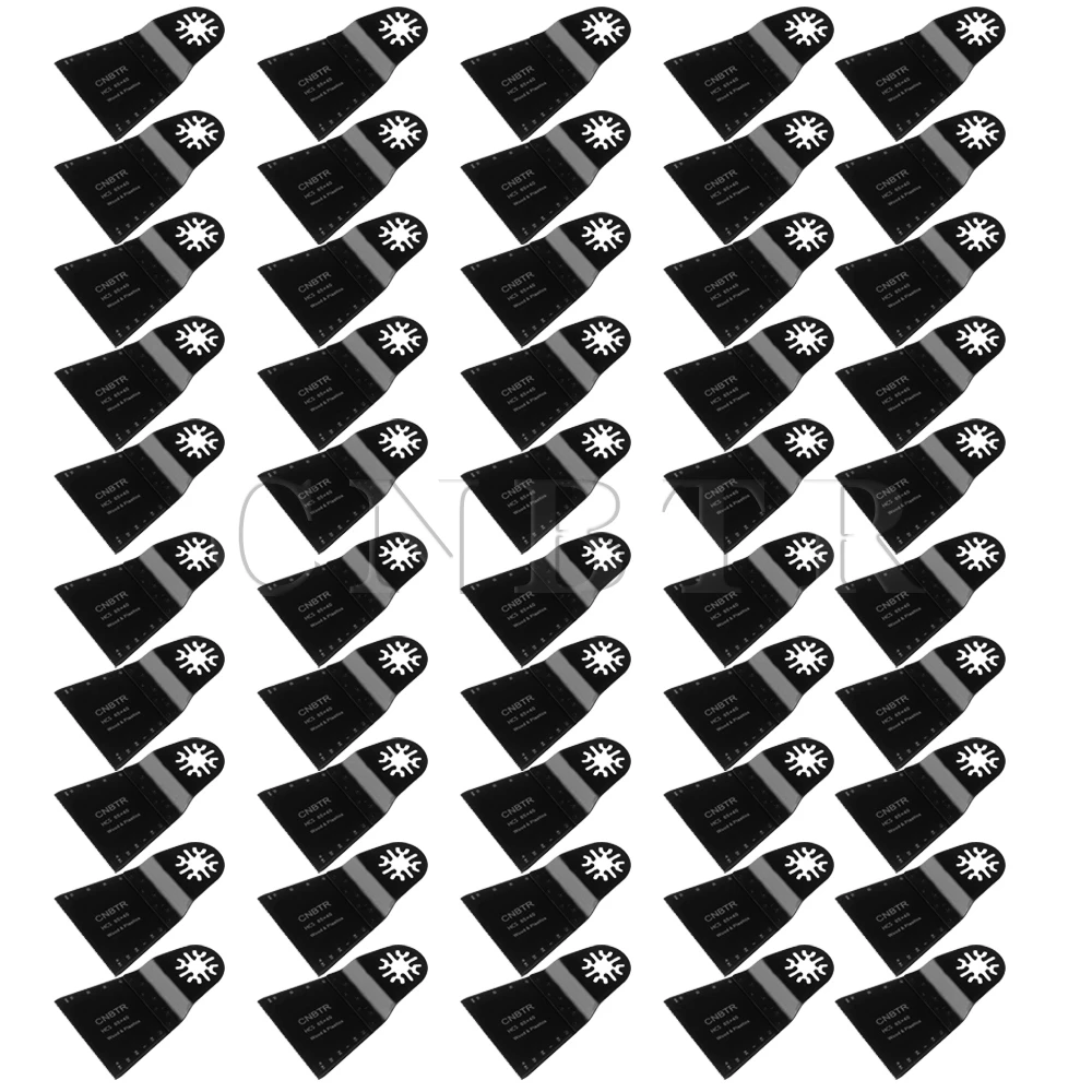 

CNBTR 50pcs 65x40mm Oscillating Multitool Universal Saw Blades with Sharp Teeth