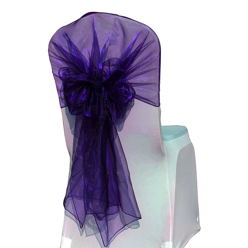 (65X275cm) 10pcs Organza Chair Hoods Wedding Event&Party&Banquet