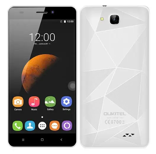 In Stock Oukitel C3 5.0&quot HD IPS MTK6580 Quad Core Mobile Cell Phone android 6.0 1GB RAM 8GB ROM 8.0MP GPS Dual Sim 3G Smartphone |