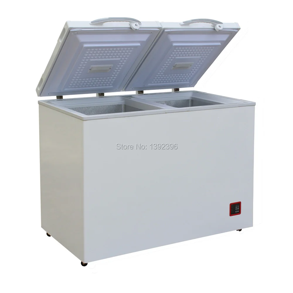 

212L DC Compressor Chest Freezer Combined Refrigerator Solar Battery Powered Fridge