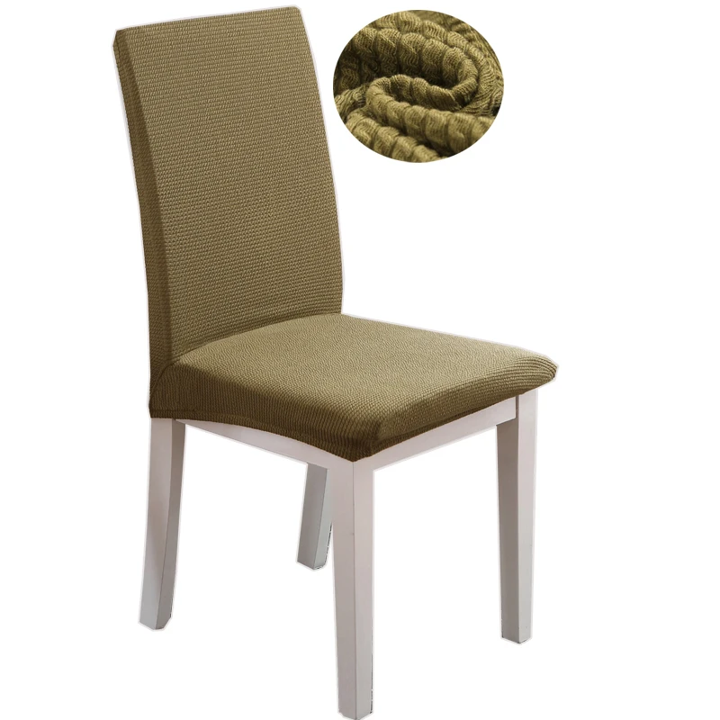 

Svetanya Strech Chair Cover Dining Solid Color Thick elastic Fabric