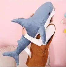 WYZHY Creative plush toy shark pillow doll birthday gift cushion to send girlfriend 80CM huge black plush orangutans toy big fat creative orangutans doll about 80cm