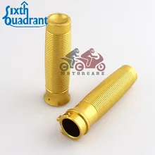 Мотоциклетные рукоятки 1 дюйм 25 мм зажим руля RC золотая ручка ручки подходят для Harley двойной кабель модели на заказ