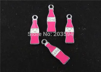 

AE213 20pcs Mixed Enamel bottle Charms Pendants for Bracelet Charm 29x8MM