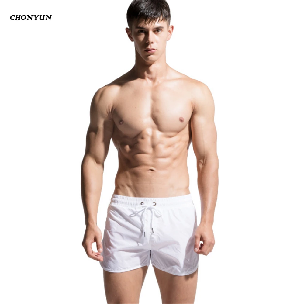 

Men Beach Shorts Bermuda Swimwear Liner Mesh Swimming Trunks Swimsuit Sexy Beach Pants Bathing Suits Quick Dry Surf Swim Shorts