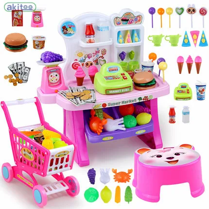 

New Arrival 18 kinds Children play Cooking Utensils Tableware Kitchen set Miniature Food Toys Children Miniature Kitchen gift